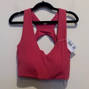 Lululemon Bend This Scoop and Cross Bra Light Support, A-C Cups Raspberry Coulis